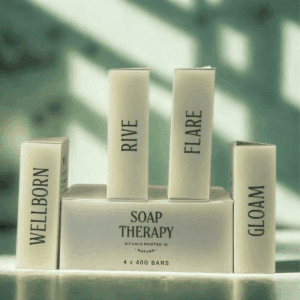 Natural soap therapy for relaxation and wellness.